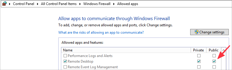 RDP Firewall