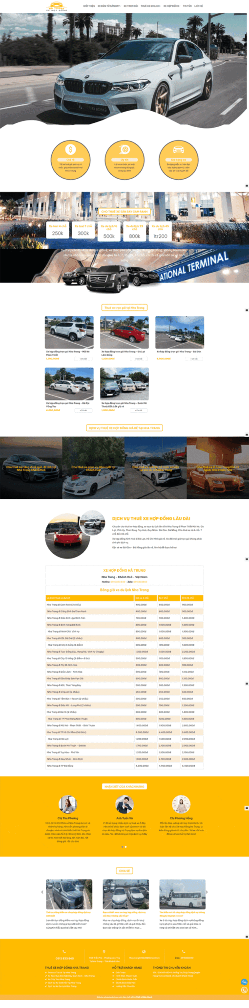 Giới thiệu về giao diện website cho thuê xe , Theme xe hợp đồng , giới thiệu dịch vụ xe theme flatsome