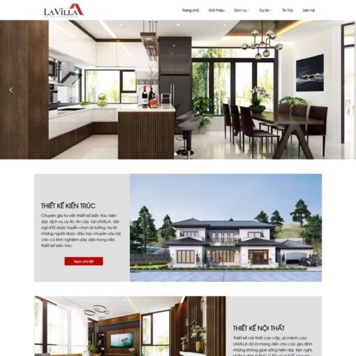 Theme WordPress về kiến trúc nội thất, phù hợp làm Webiste giới thiệu công ty thiết kế, thi công kiến trúc nội thất, giao diện đẹp, hiện đại