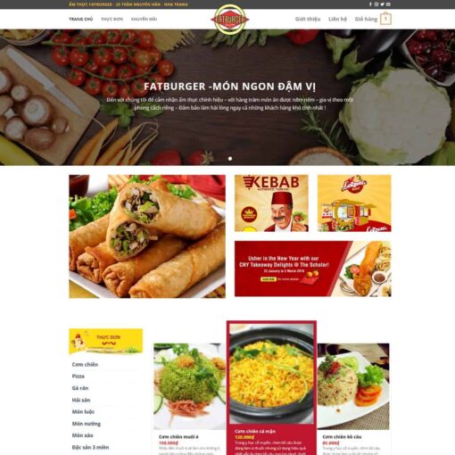 Theme WordPress nhà hàng quán ăn