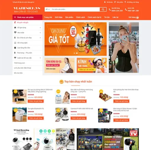 Theme wordpress bách hóa shop 02