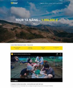 Theme WordPress landing page giới thiệu tour du lịch