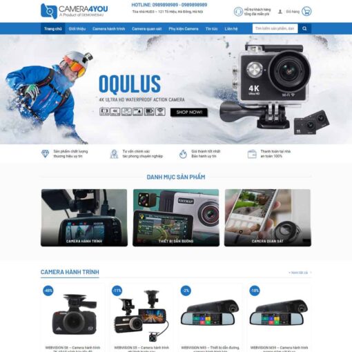 Theme flatsome WordPress Shop bán camera 01