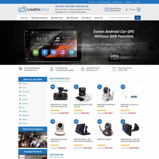 Theme flatsome WordPress Shop bán camera 02