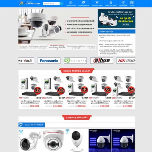 Theme flatsome WordPress Shop bán camera 03