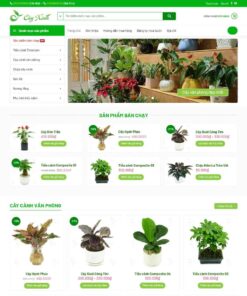Theme WordPress bán cây xanh, tiểu cảnh