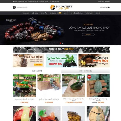 Theme WordPress đá quý, vật phẩm phong thủy 01