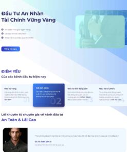 Theme WordPress landing page đầu tư trái phiếu tài chính