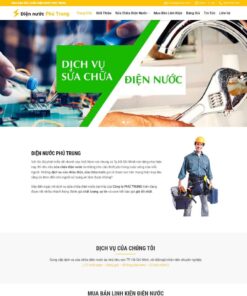 Theme WordPress dịch vụ sửa chữa điện nước