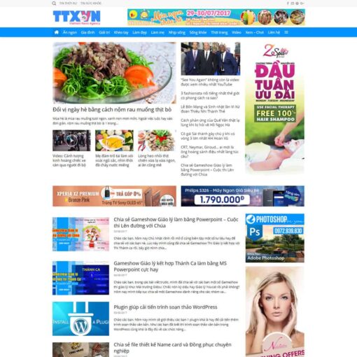 Theme Flatsome WordPress - Theme tin tức 01