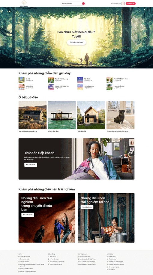 Theme du lịch , Theme Home Stay flatsome wordpress