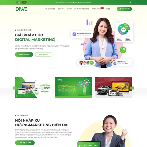 Theme WordPress công ty Agency 3, Marketing Online 03