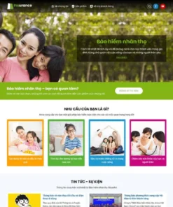 Theme wordpress giới thiệu dịch vụ bảo hiểm