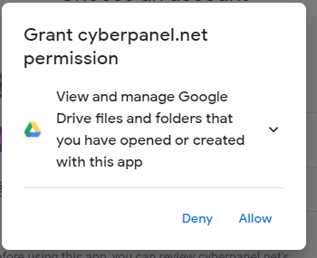 Backup to Google Drive