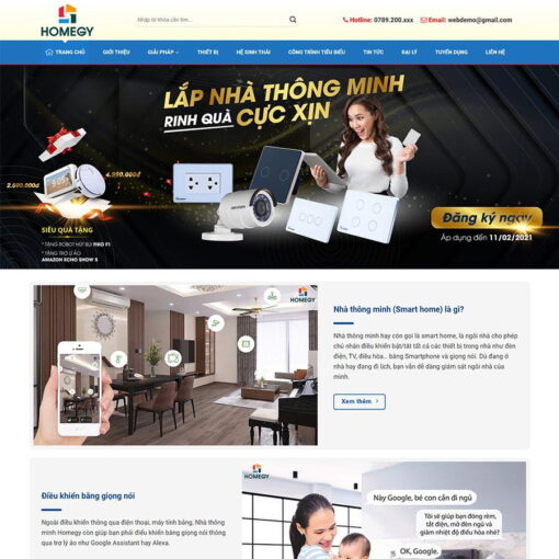 Theme WordPress nhà thông minh,theme smarthome 02