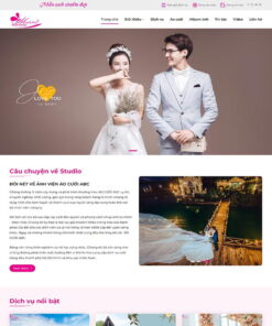 Theme WordPress dịch vụ studio,Theme chụp ảnh cưới 06