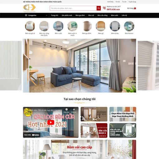 Theme WordPress bán rèm cửa 03