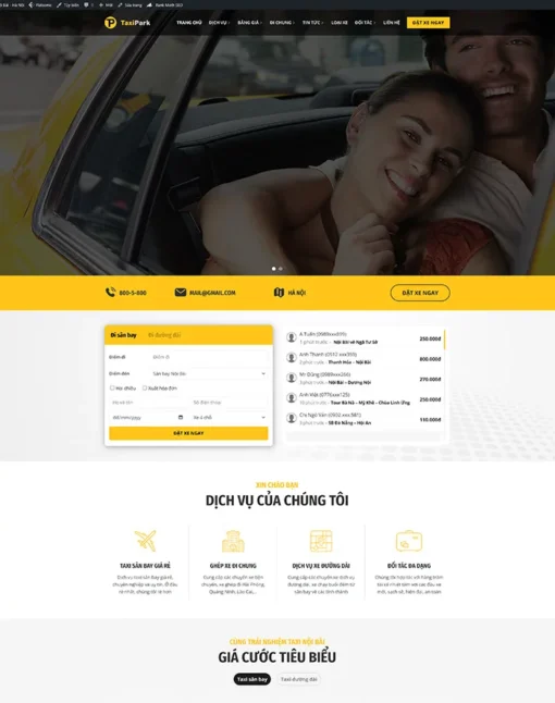 Theme flatsome WordPress,Mẫu dịch vụ taxi 03 ,Mẫu web công ty taxi