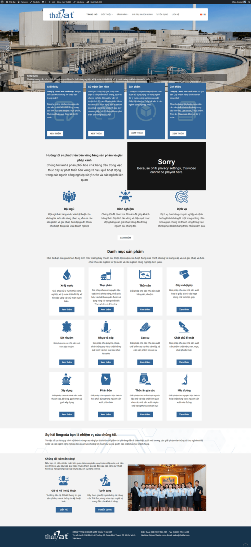 Theme công ty xử lý nước thải , theme flatsome chuẩn seo